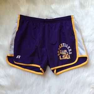 LSU Purple Running Shorts